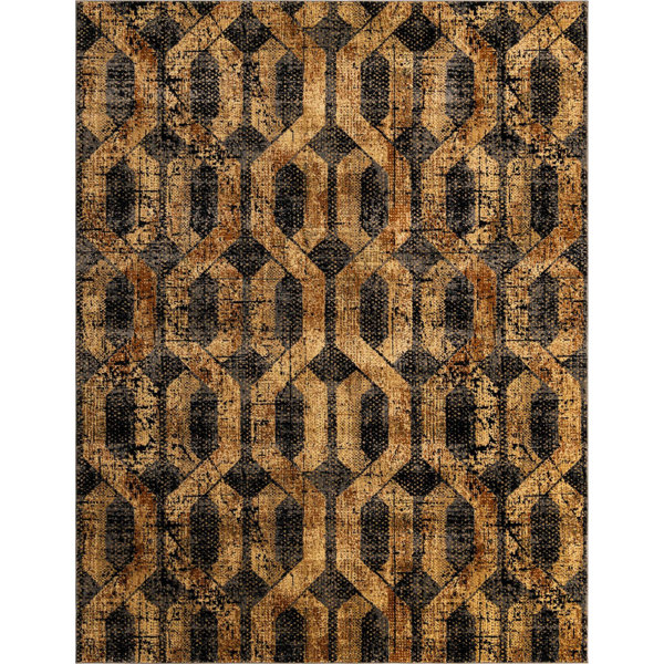 17 Stories Performance Brown/Gray Rug Wayfair